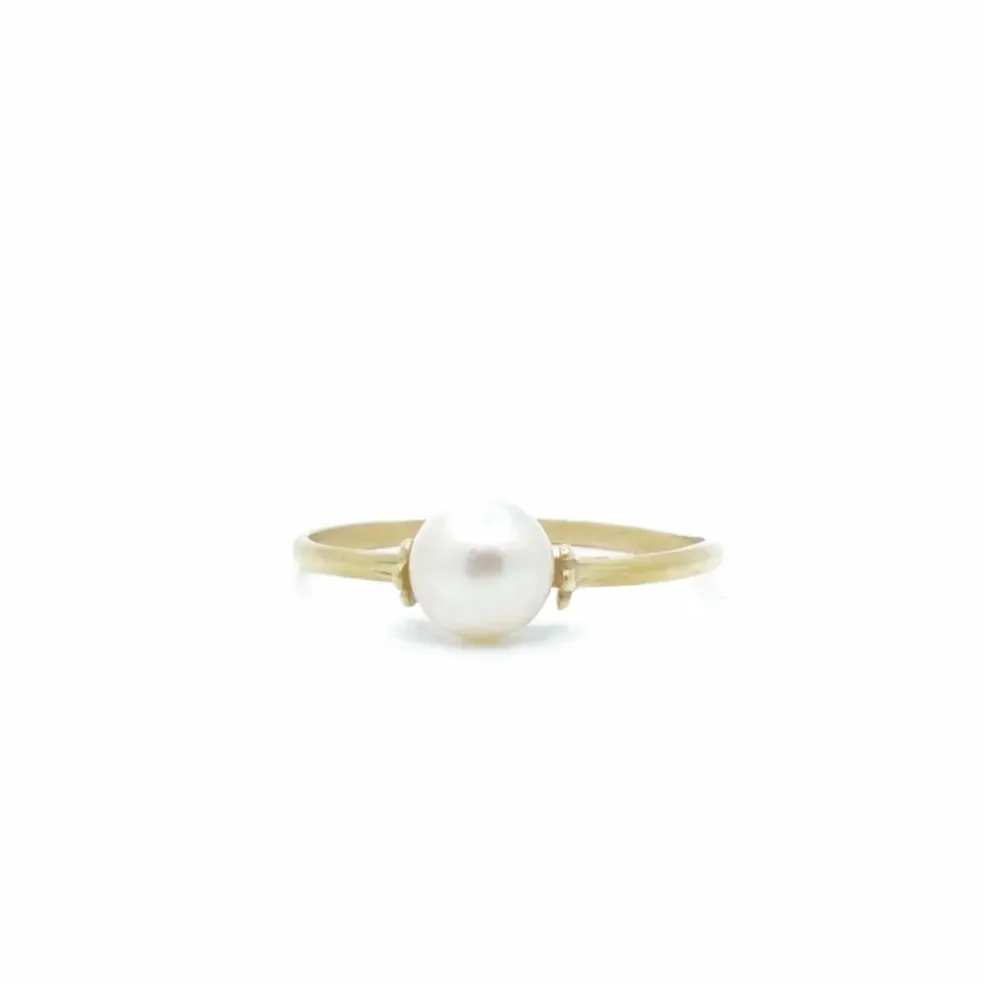 Bague Or jaune Perle