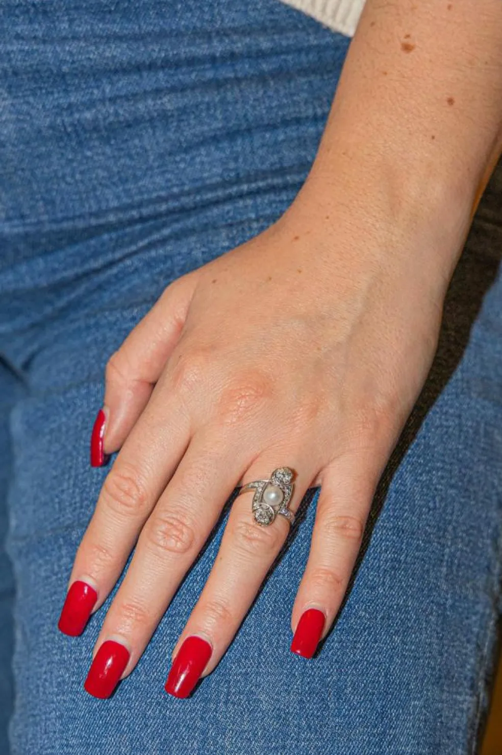Bague Or jaune Perle
