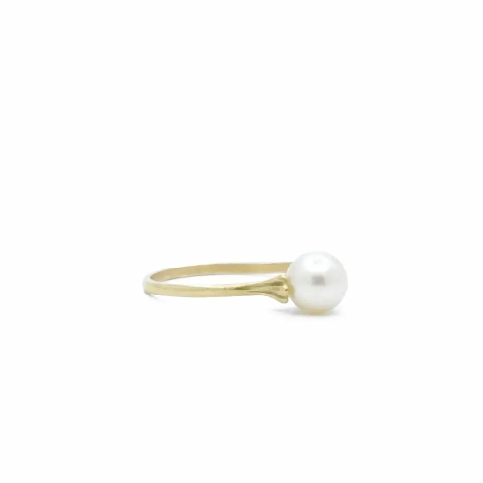 Bague Or jaune Perle