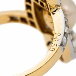 Bague Or jaune Perle