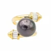 Bague Or jaune Perle de tahiti