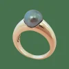 Bague or jaune Perle de Tahiti