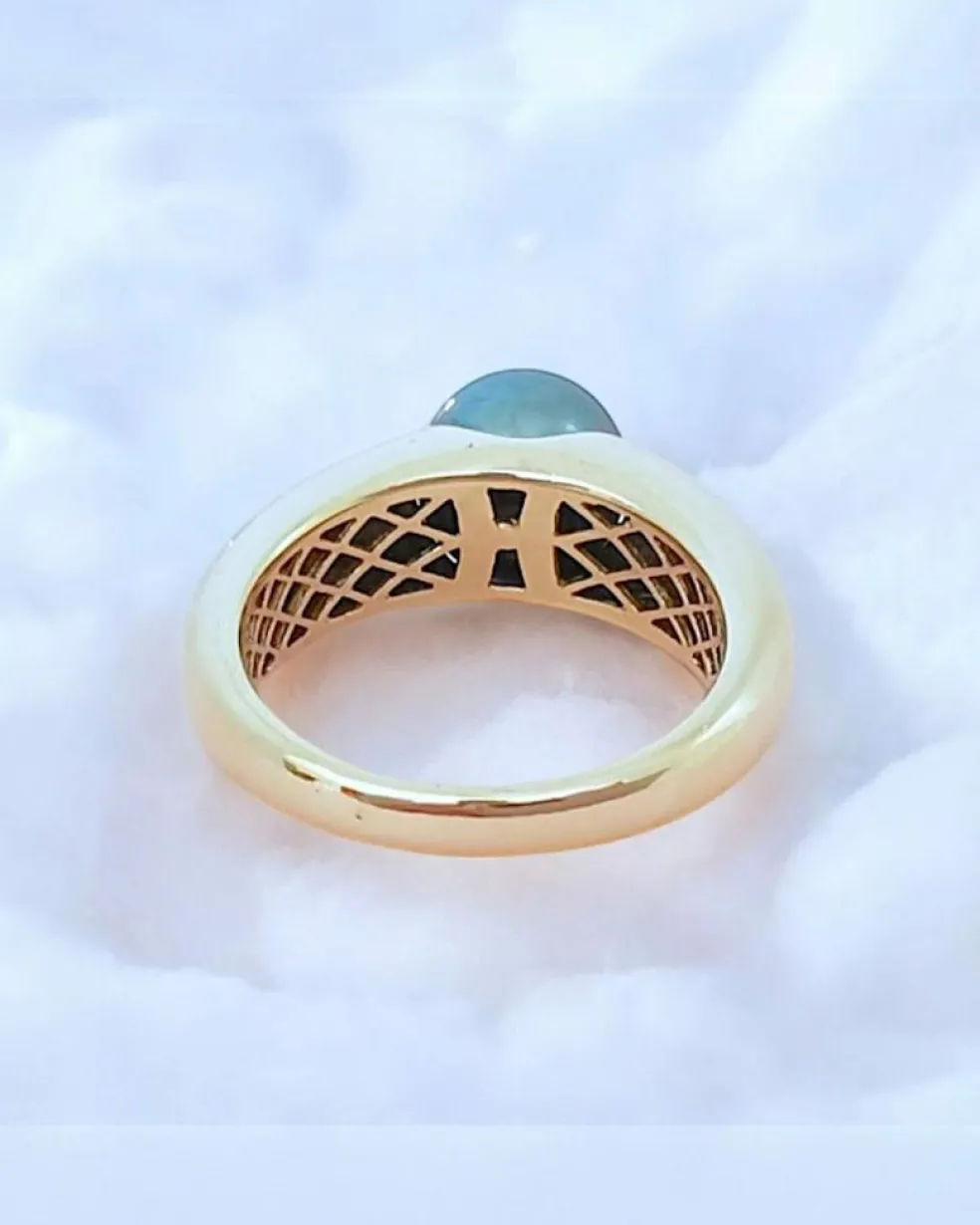 Bague or jaune Perle de Tahiti