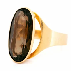 Bague Or jaune Quartz