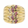 Bague Or jaune Rubis