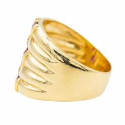 Bague Or jaune Rubis