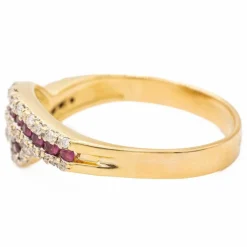 Bague Or jaune Rubis