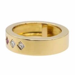Bague Or jaune Rubis