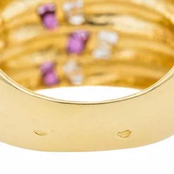 Bague Or jaune Rubis