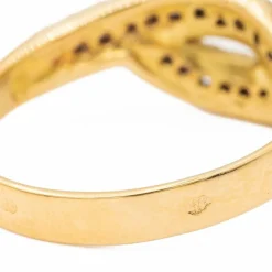 Bague Or jaune Rubis