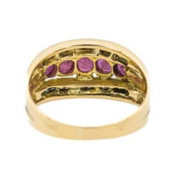 Bague Or jaune Rubis