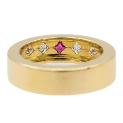 Bague Or jaune Rubis