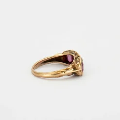 Bague Or jaune, Rubis