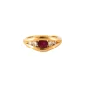 Bague Or jaune Rubis Diamants