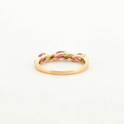 Bague Or jaune Rubis Diamants