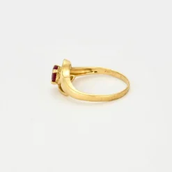 Bague or jaune Rubis et diamants