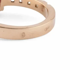 Bague or jaune rubis et diamants
