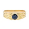 Bague Or jaune Saphir