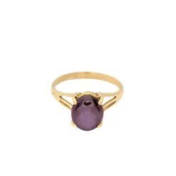 Bague Or jaune Saphir