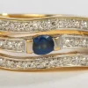 Bague Or jaune Saphir