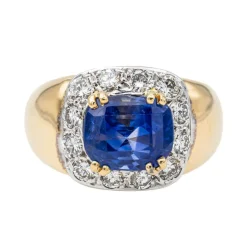 Bague Or jaune Saphir