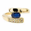 Bague Or jaune Saphir