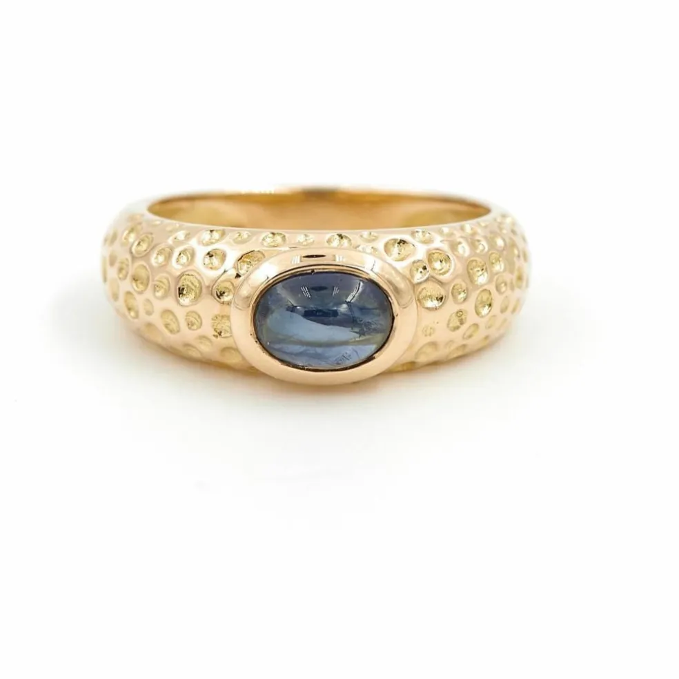 Bague Or jaune Saphir