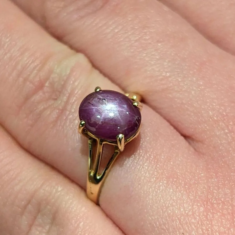 Bague Or jaune Saphir