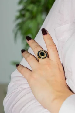 Bague Or Jaune Saphir