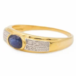 Bague Or jaune Saphir