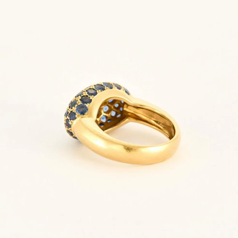 Bague or jaune saphir