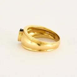 Bague Or Jaune Saphir