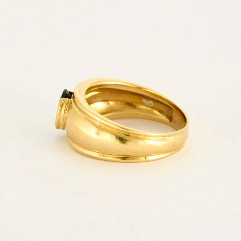 Bague Or Jaune Saphir