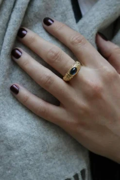 Bague Or jaune Saphir