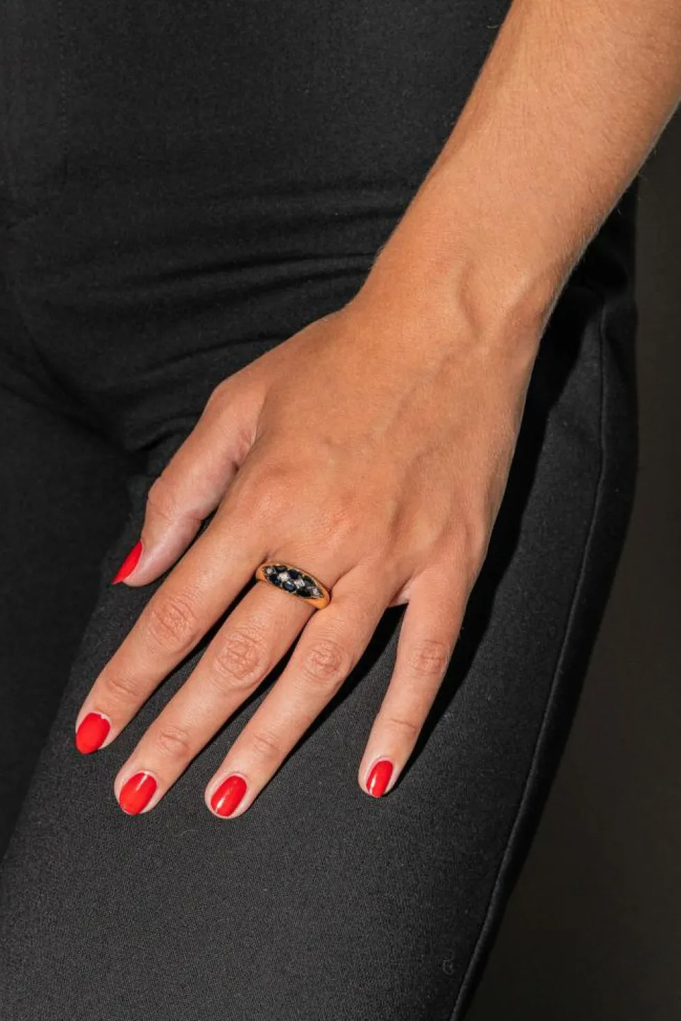 Bague Or jaune Saphir