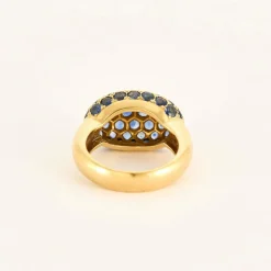 Bague or jaune saphir
