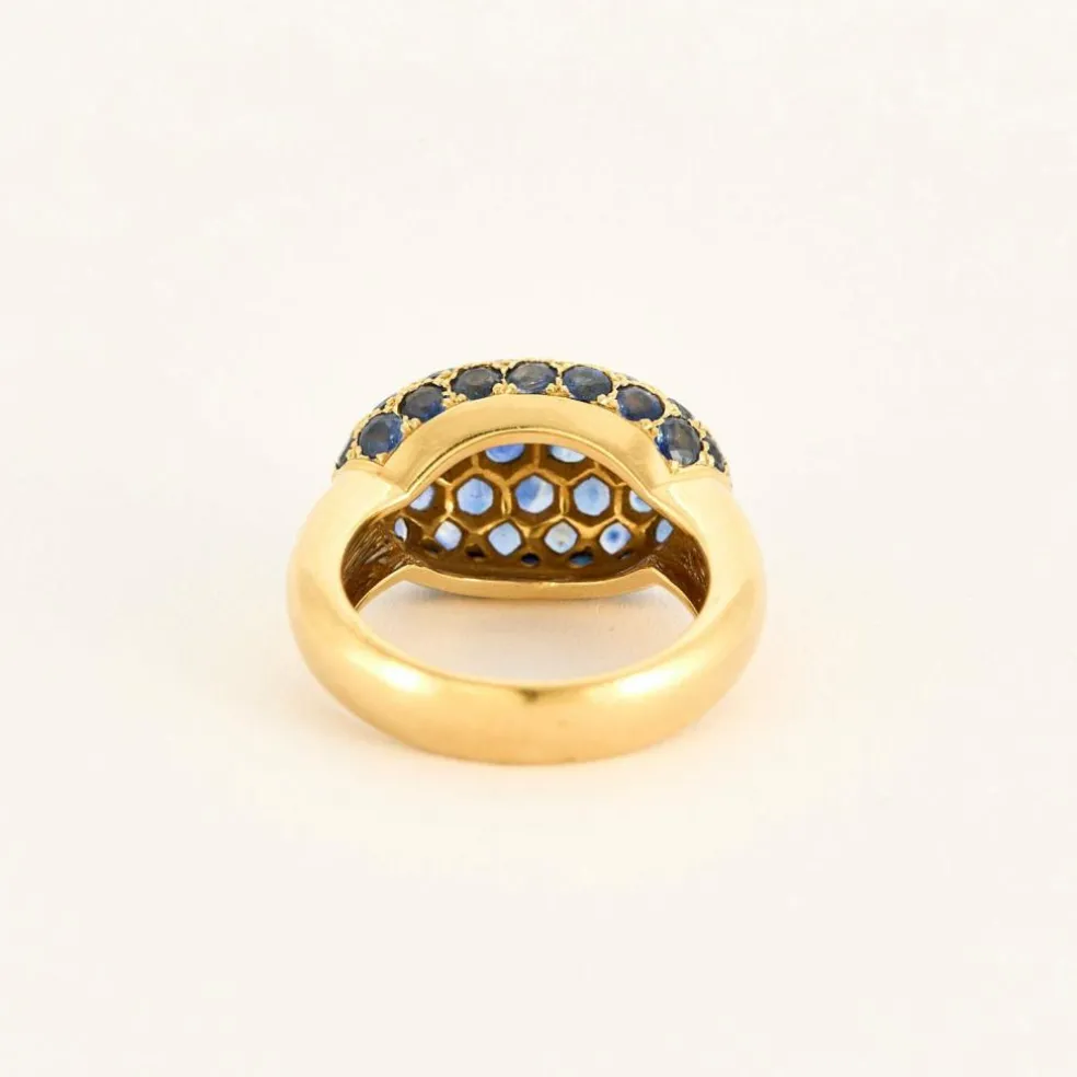 Bague or jaune saphir