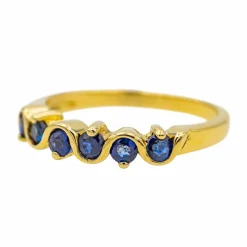 Bague Or jaune Saphir