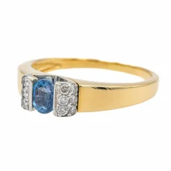 Bague Or jaune Saphir