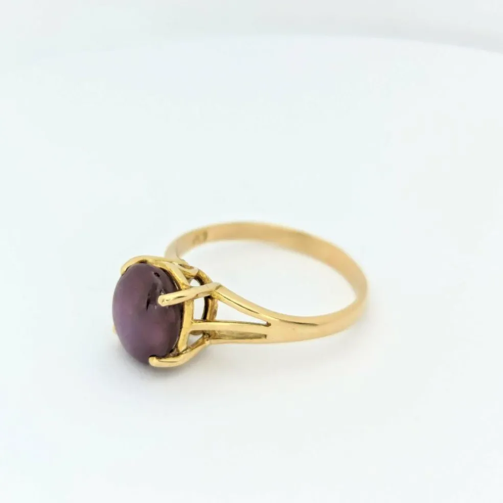 Bague Or jaune Saphir