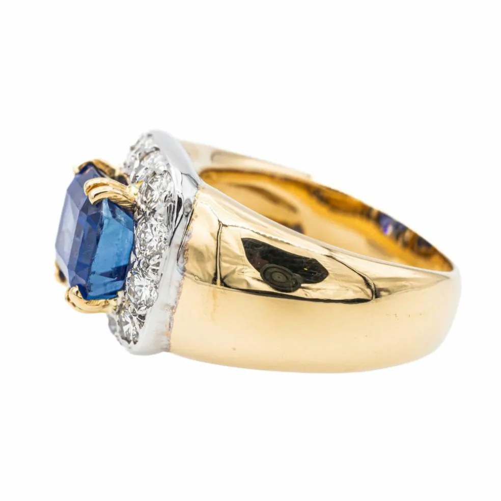 Bague Or jaune Saphir