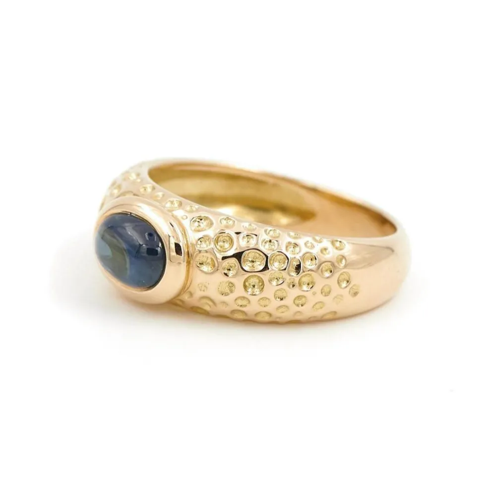 Bague Or jaune Saphir