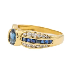 Bague Or jaune Saphir