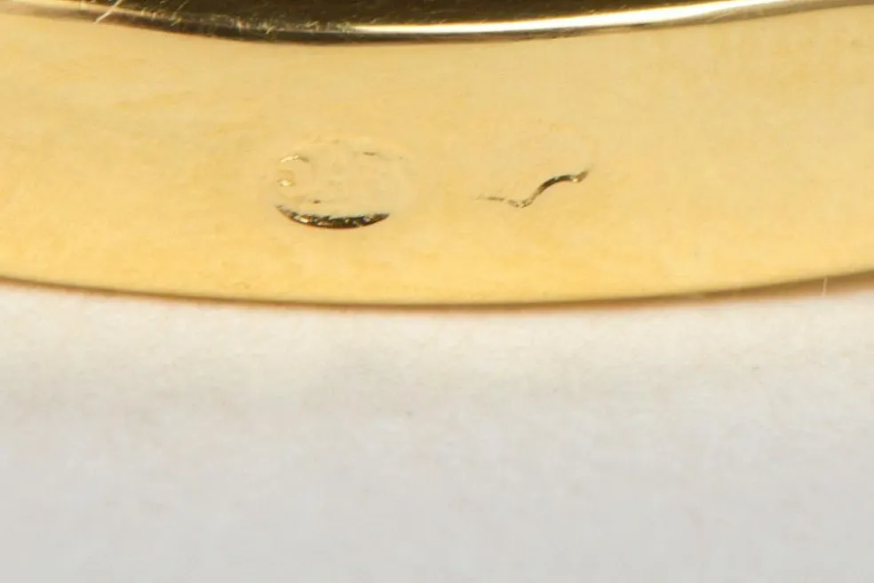 Bague Or jaune Saphir