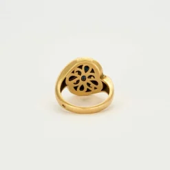 Bague or jaune saphir