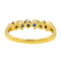 Bague Or jaune Saphir