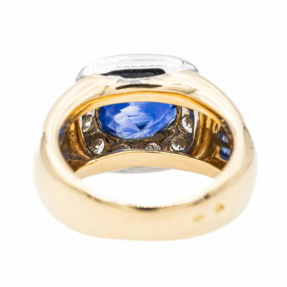 Bague Or jaune Saphir