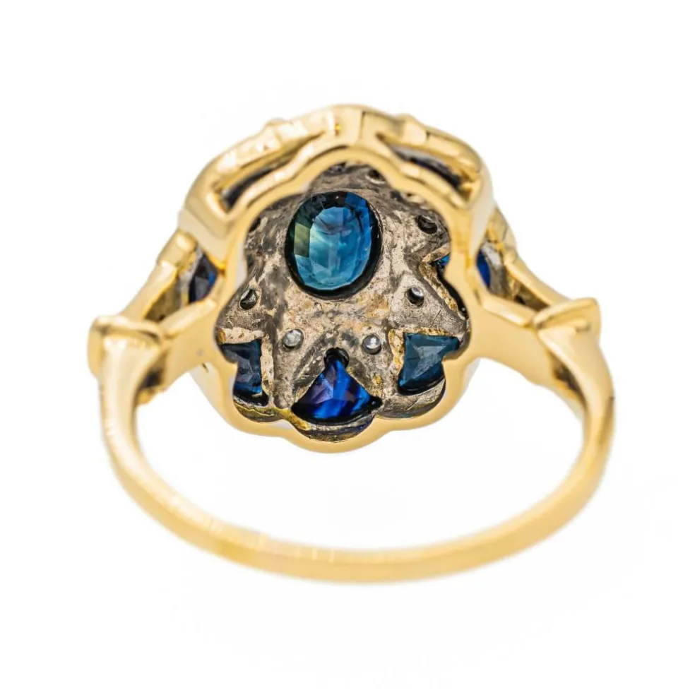 Bague Or jaune Saphir