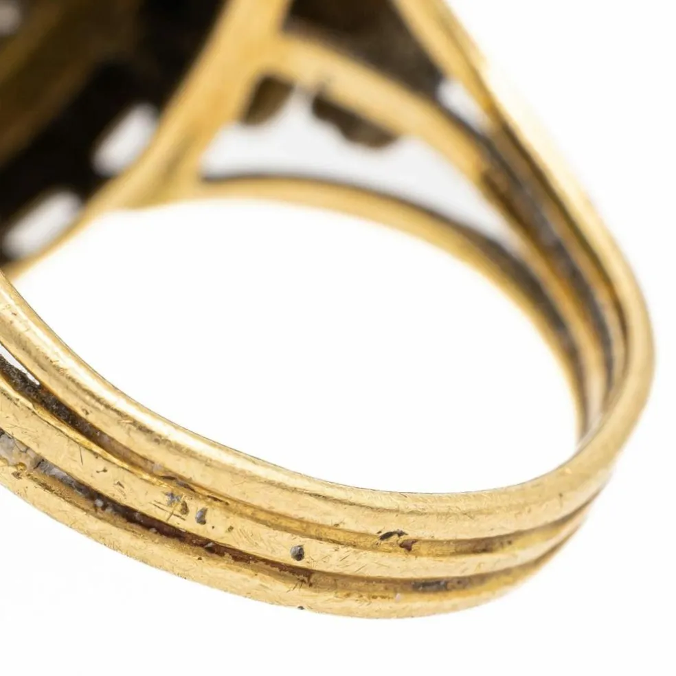 Bague Or Jaune Saphir