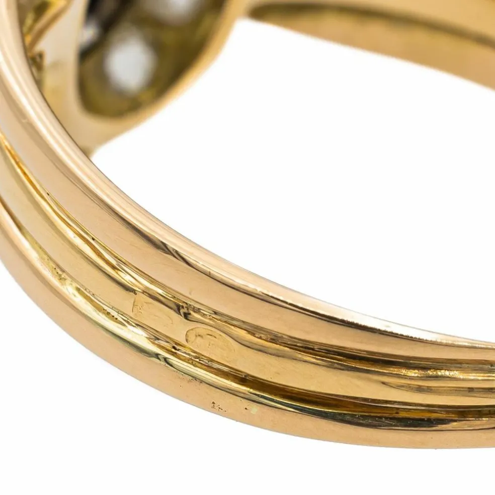Bague Or jaune Saphir
